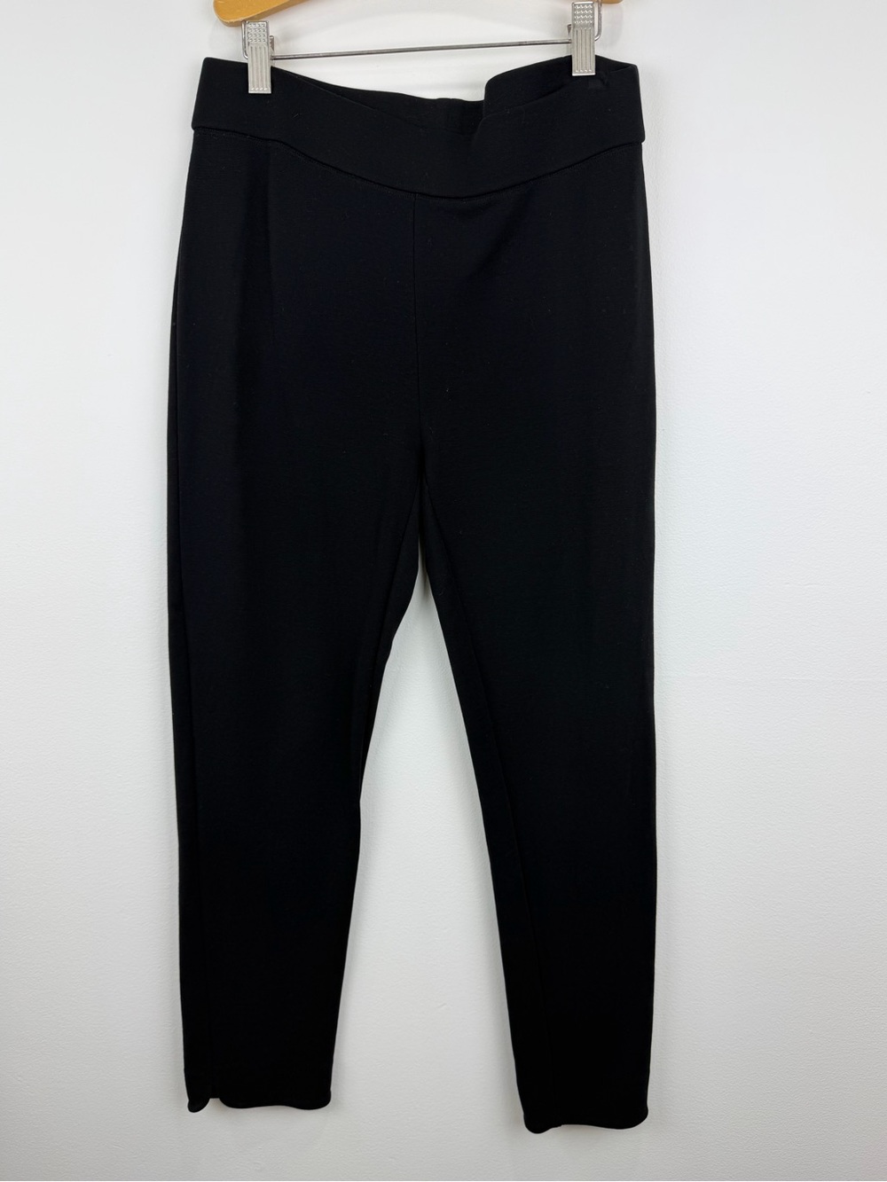 Eileen Fisher Black Slim Ankle Pants Lyocell Stretch Pull-On XS